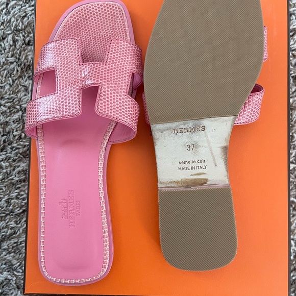 Hermes Pink Sandals for Women - Picture 3 of 3